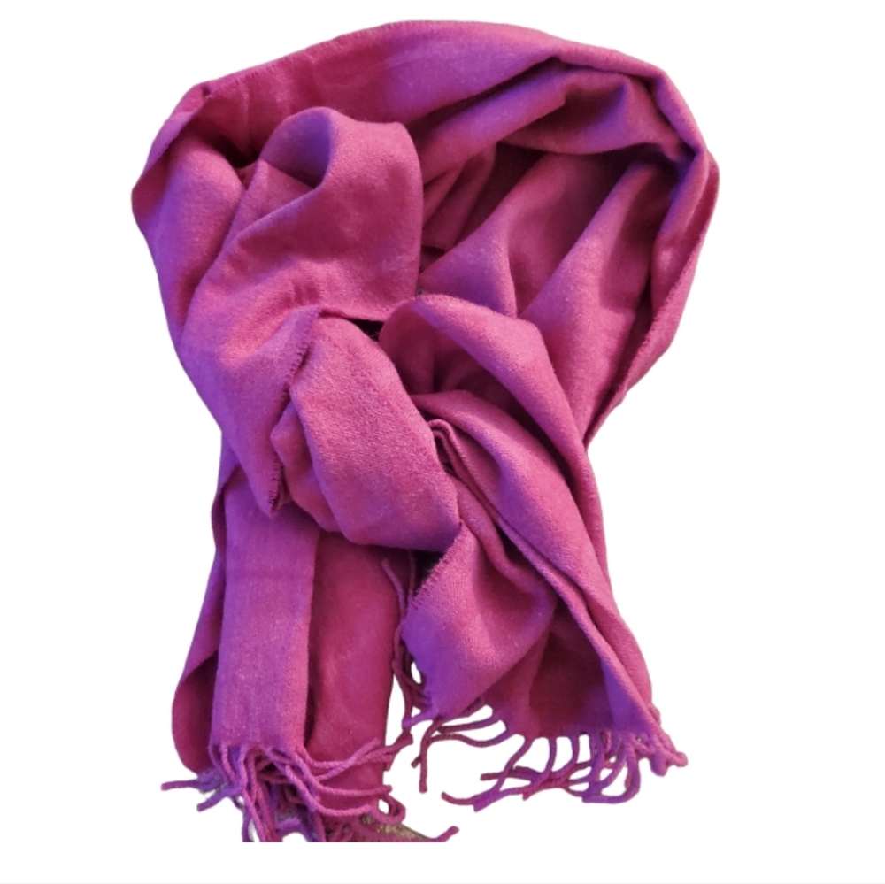 Coach pink monogram scarf cashmere wool angora silk NWT
